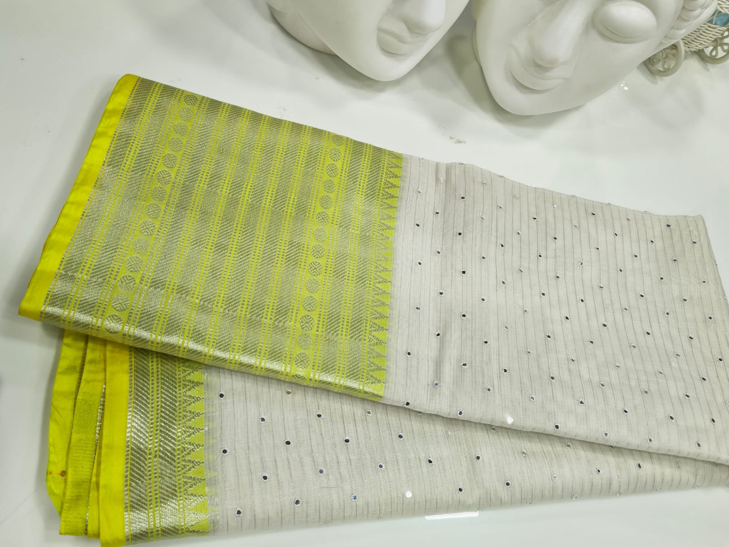 Semi Mangalgiri Saree