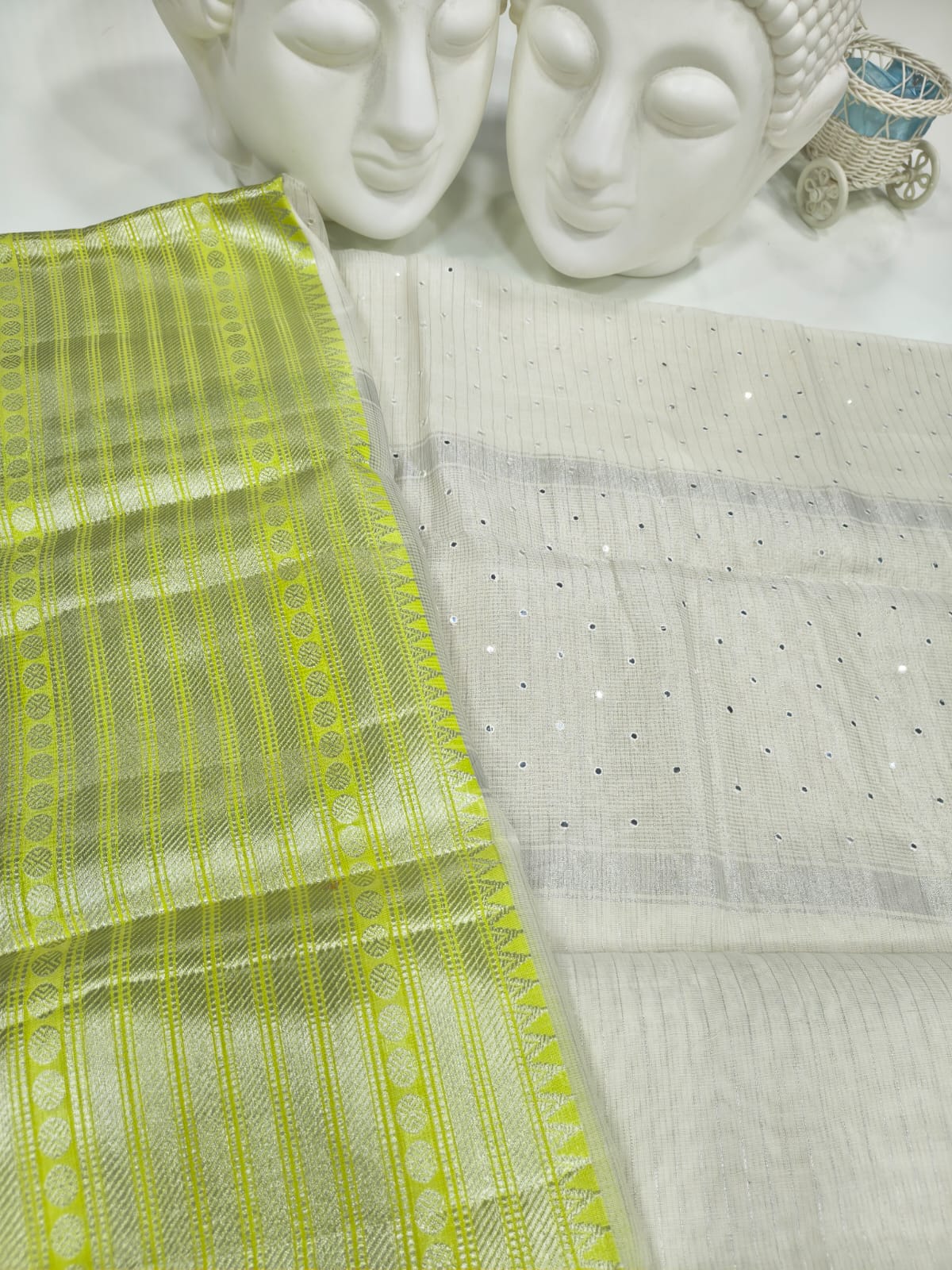 Semi Mangalgiri Saree