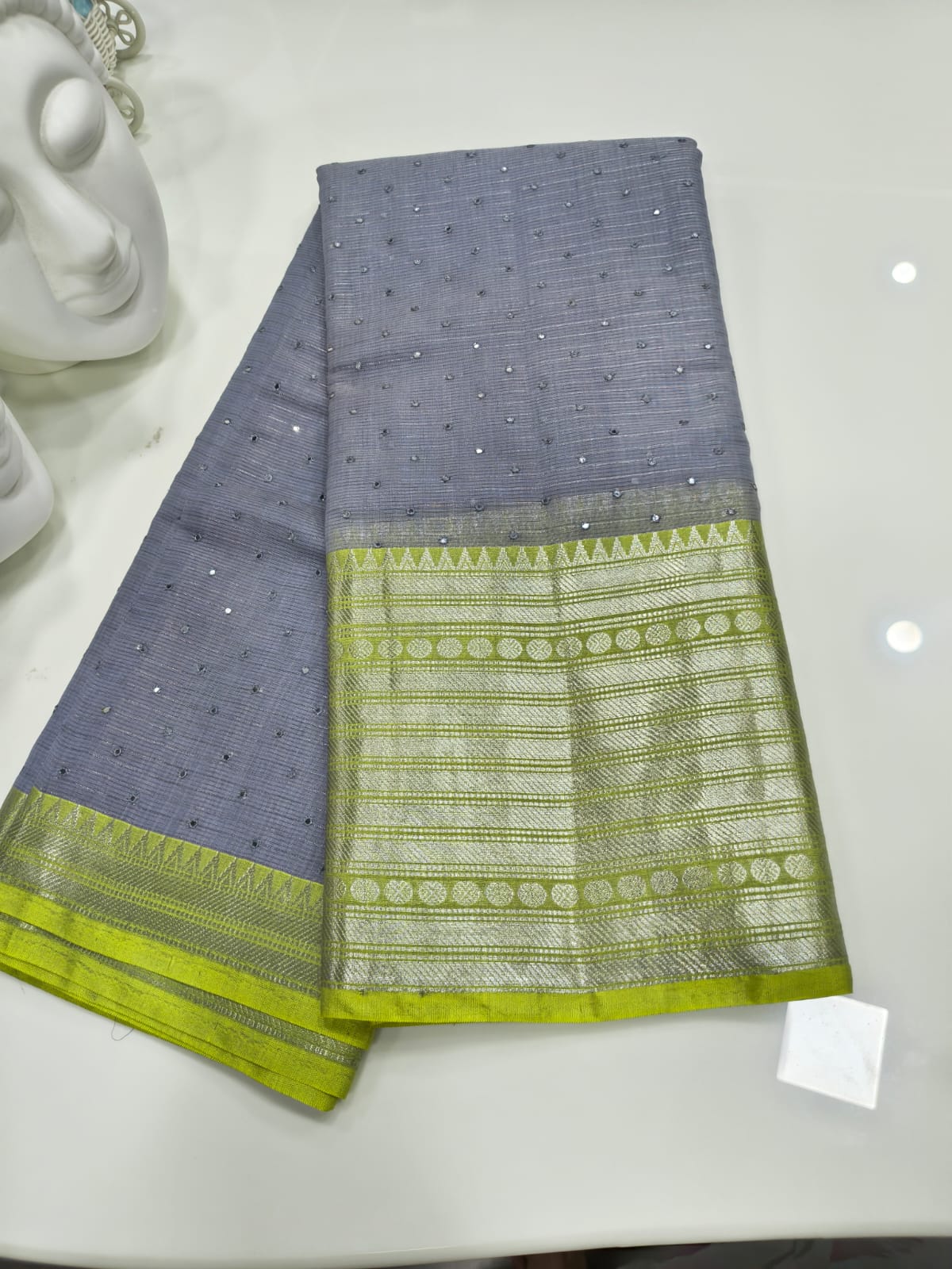 Semi Mangalgiri Saree