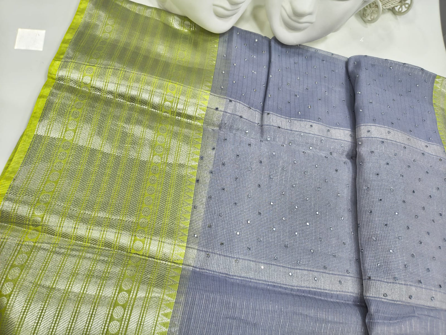 Semi Mangalgiri Saree