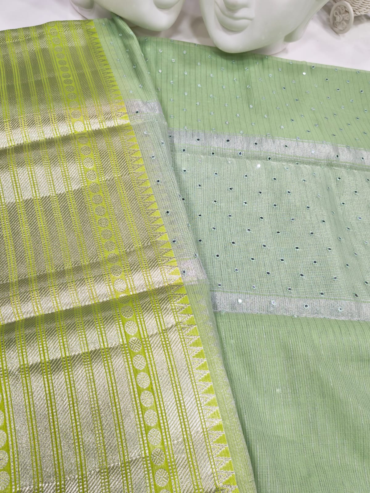 Semi Mangalgiri Saree