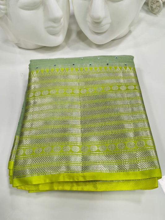 Semi Mangalgiri Saree