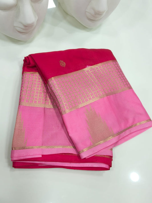 Semi Mysore Crepe Saree